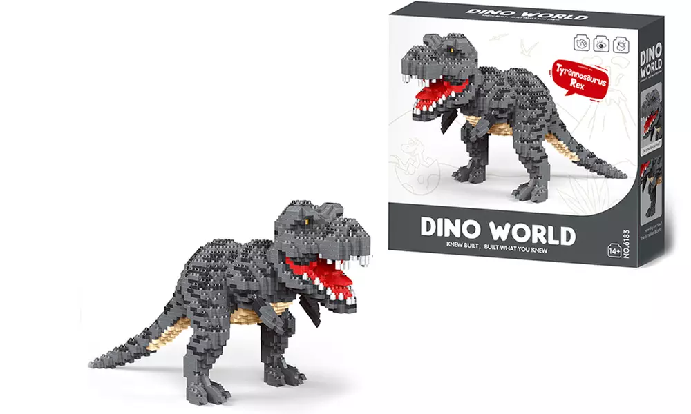 Set di micro-blocchi da costruzione ispirati ai dinosauri Lego