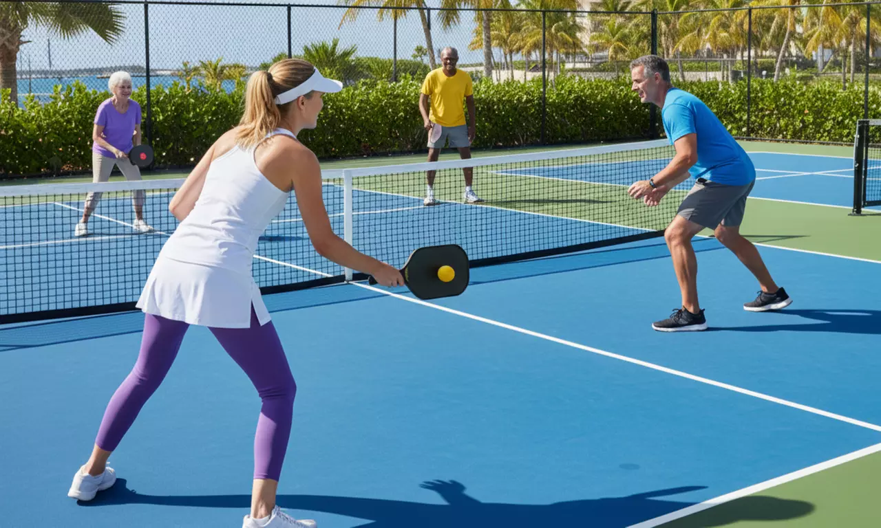 Up to 12 Players: Up to 3 Pickleball Court Hires, 12 Paddles, 9 Balls