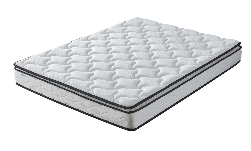 Image 4: Lit coffre Cômes tissu, matelas mémoire de forme en option. Sampur