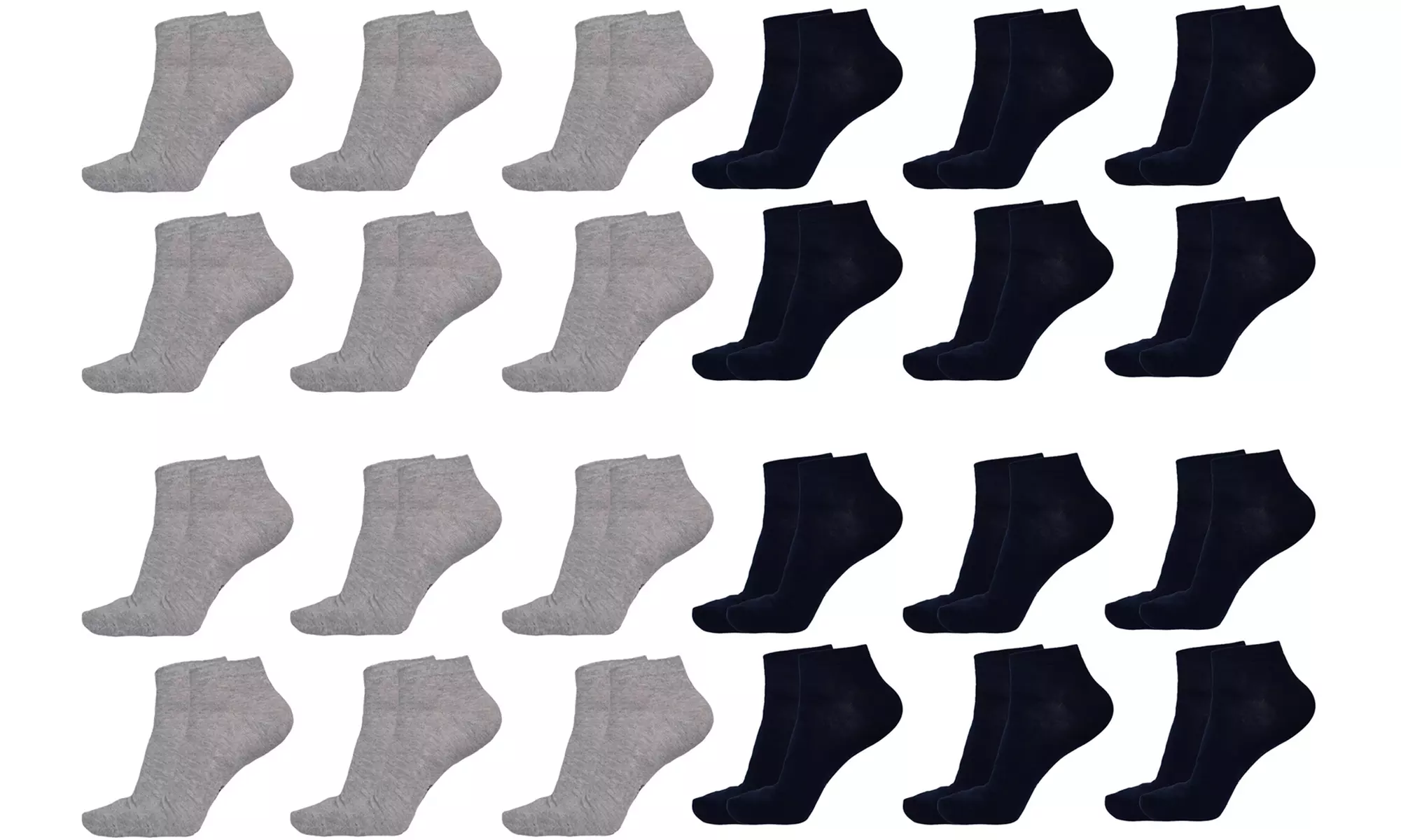 6, 12 o 24 calzini corti alla caviglia El Charro