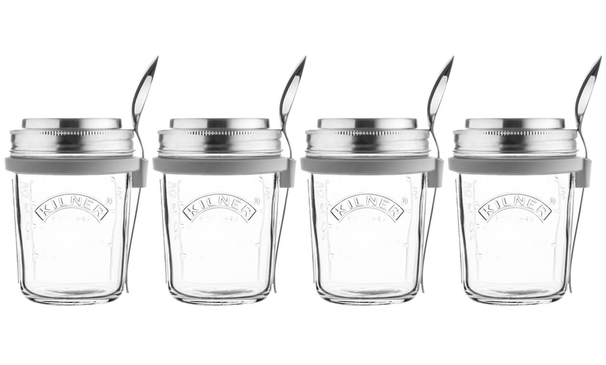 Image 4: Two or Four Kilner Glass Breakfast Jars