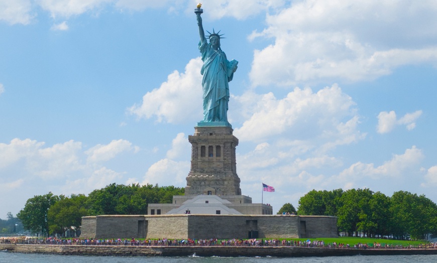 Image 1: Ellis Island and 9/11 Memorial Pools Guided Tour for One or Two 