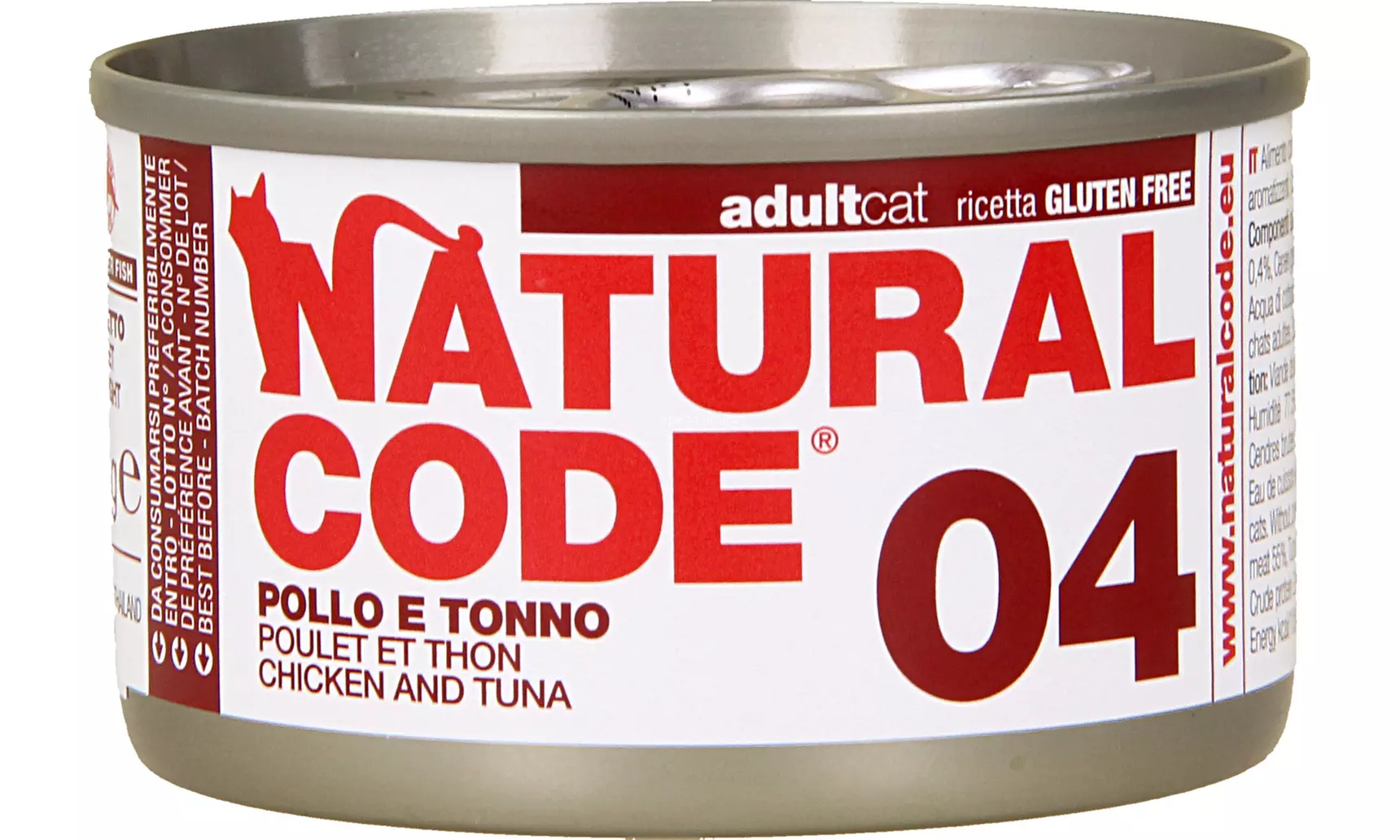 60 lattine di cibo umido per gatti Natural Code