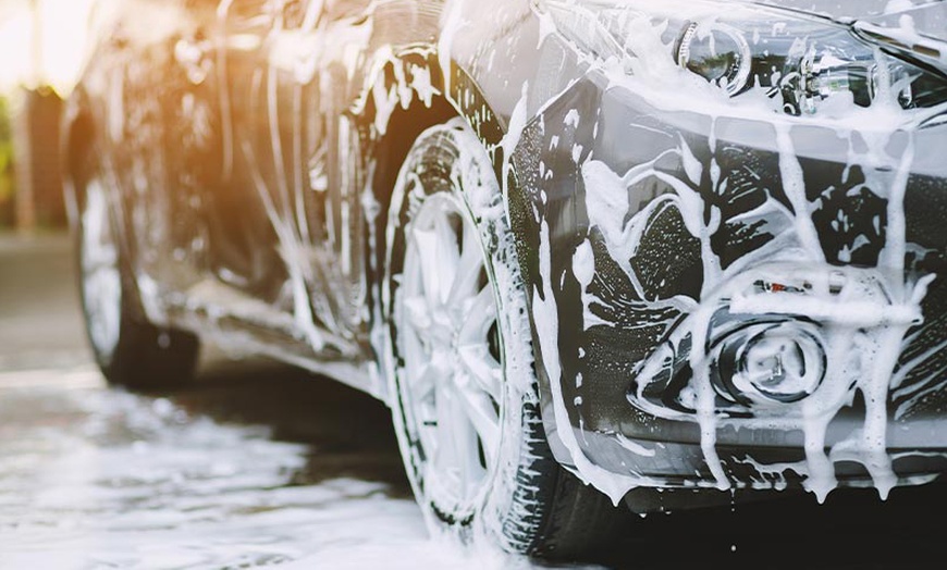 Image 4: Premium Blend or Full Oil Change Service with Free Car Wash