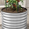 Image 7: Round Open-Bottom Galvanized Steel Raised Garden Bed
