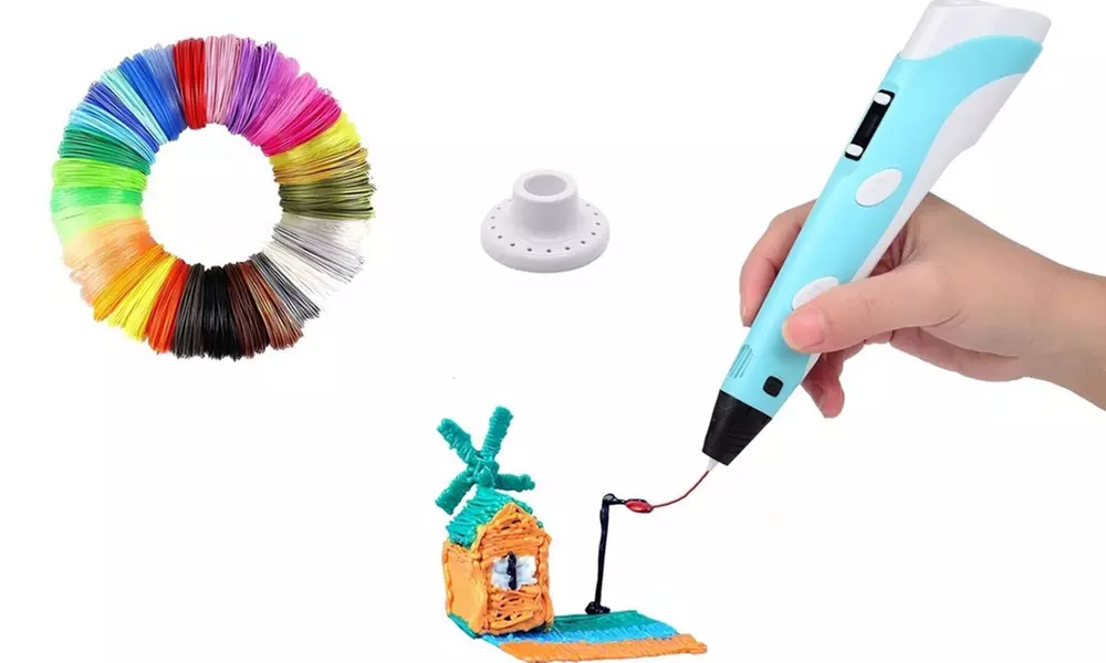 Penna 3D con schermo LED e filamento PLA