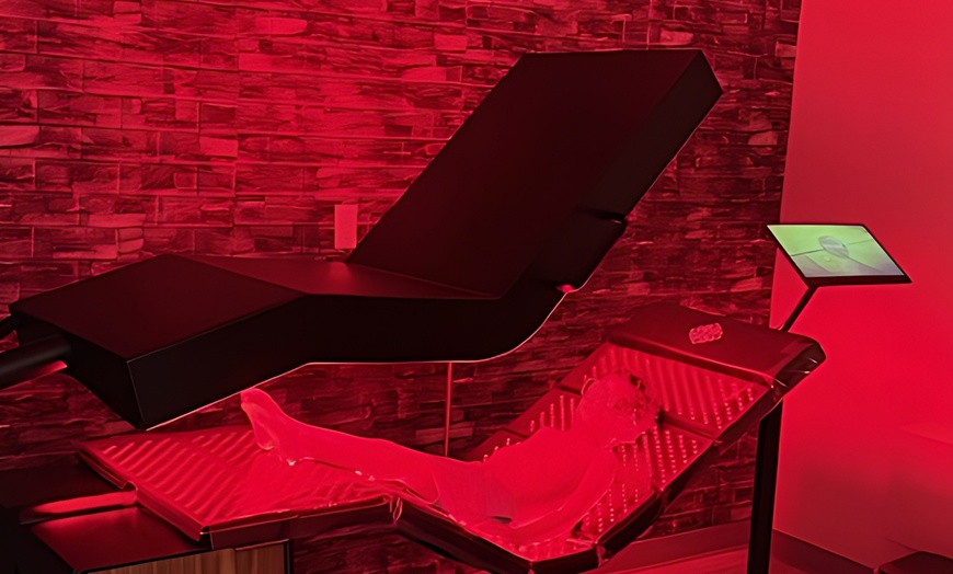 Image 4: Full Spectrum Red Light Therapy with Vibration Plate Session