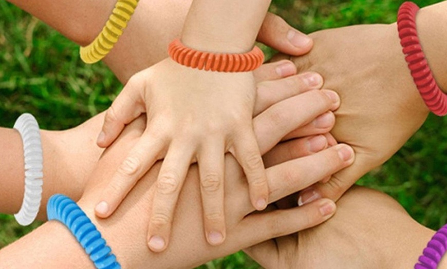 Image 2: Aquarius Anti-Mosquito Bug Insect Repellent Bracelet Wrist Band
