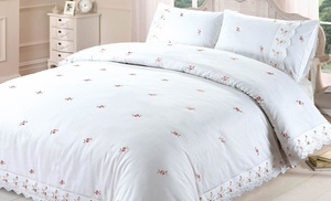 Sophie Lace Trim Duvet Set