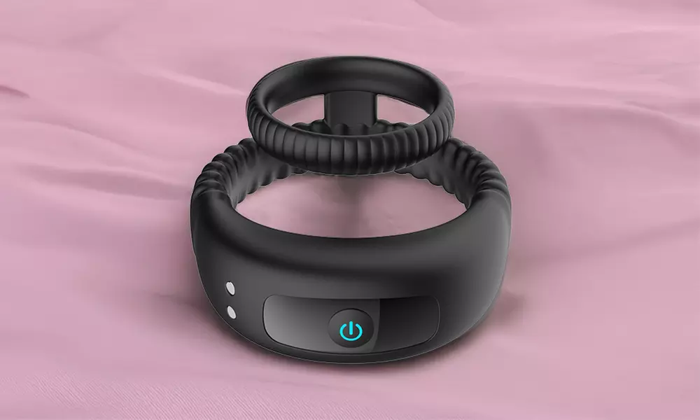 Silicone C Ring Penis Vibrator Couple Sex Toys Rechargeable