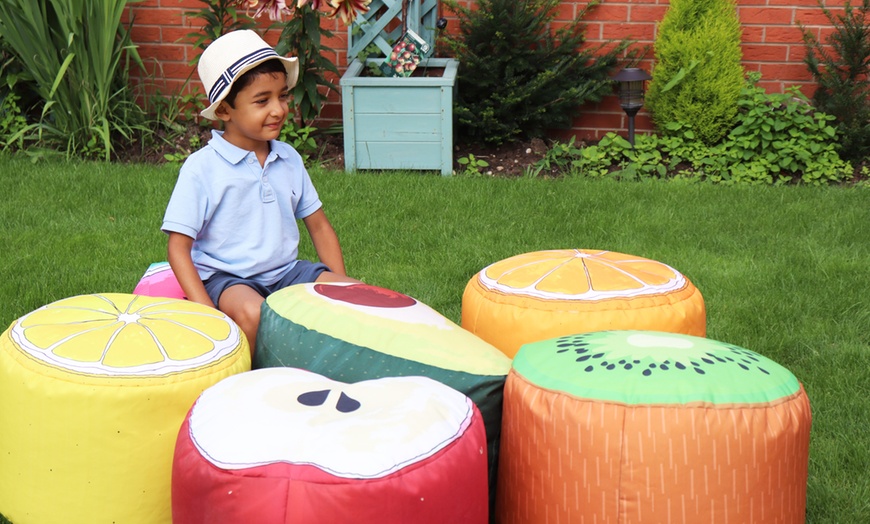 Image 16: Kids' Fruit Print Bean Bag