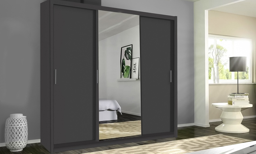 Image 3: Sliding Wardrobes 4 U Sliding Wardrobe 3 Door Bedroom Cabinet 