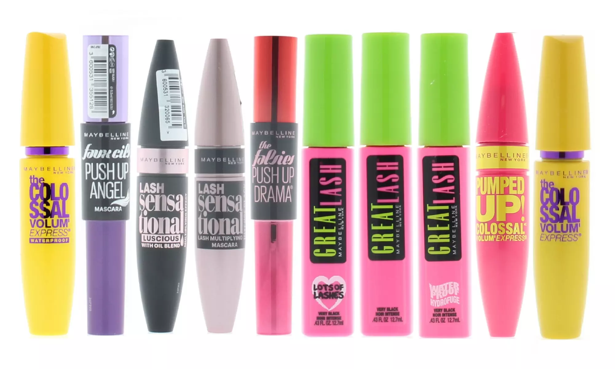 The Best of Maybelline Mascara (1, 2 or 3 PACK)