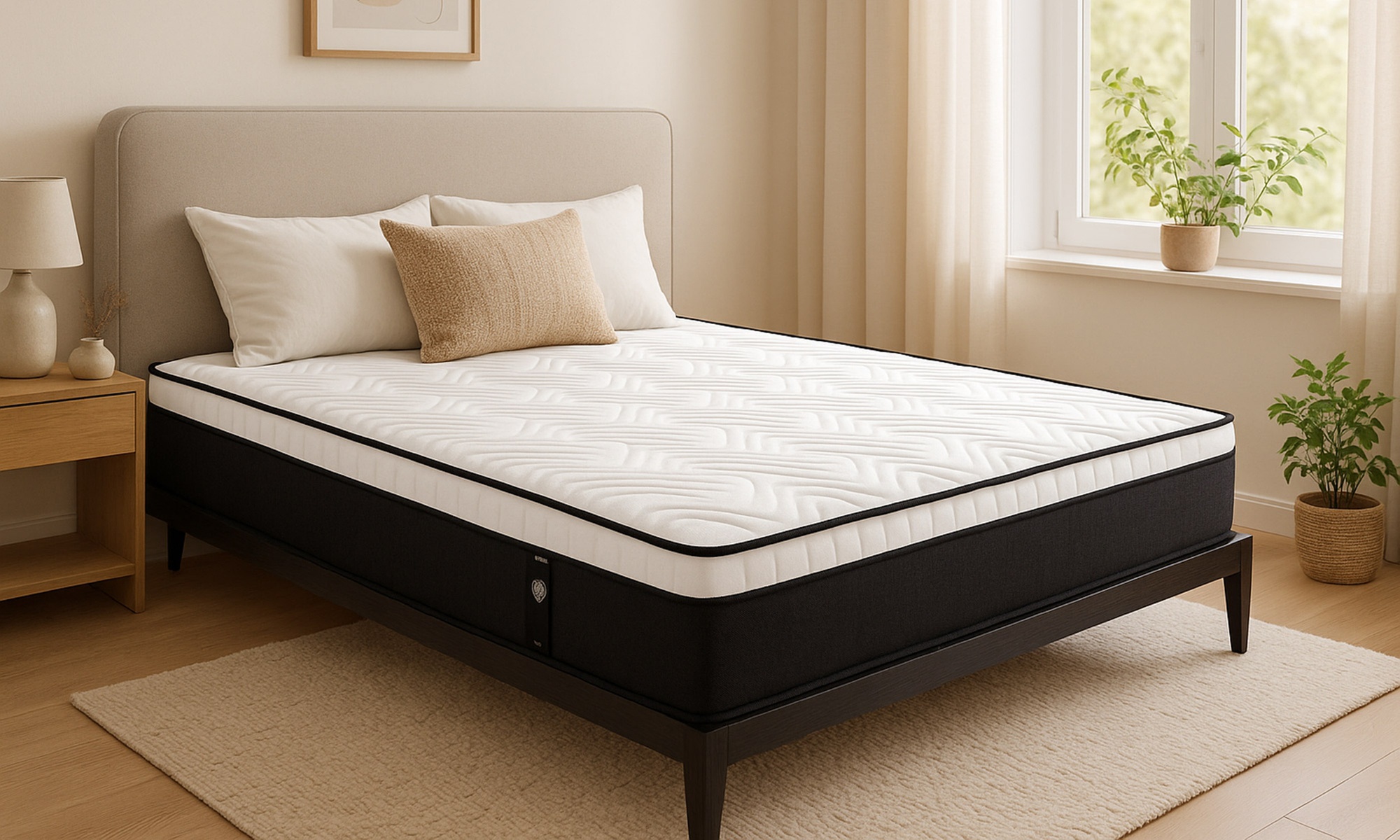 Matelas "Black Diamond" tri-technologie, 15 zones, Sampur
