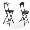 Image 3: Set of Four Compact Wooden Folding Chair with Metal Legs