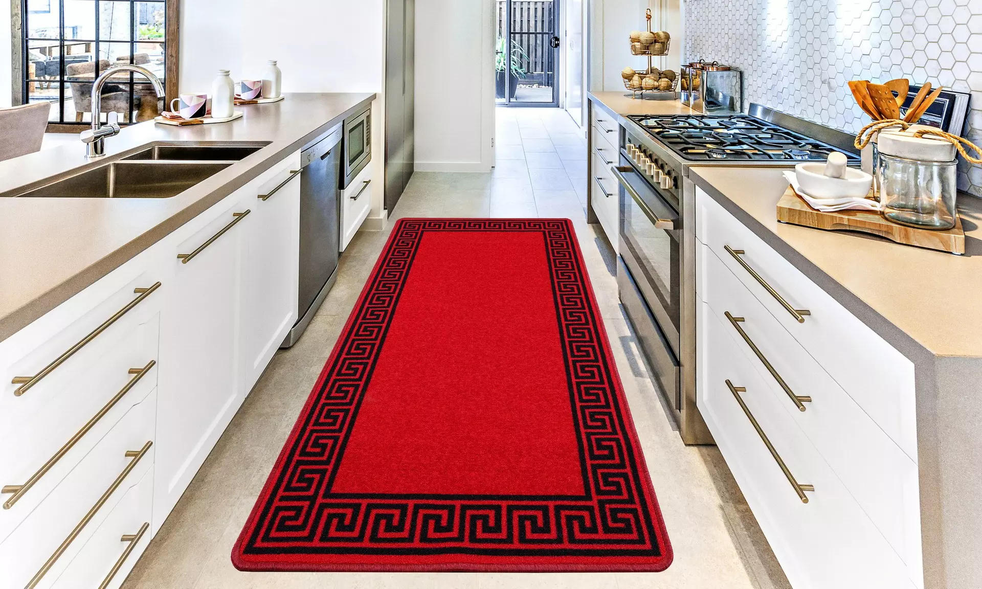 Smart Living Non-Slip Washable Barrier Door Mat and Runner