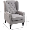 Image 17: HomCom High Back Armchair in choice of colours