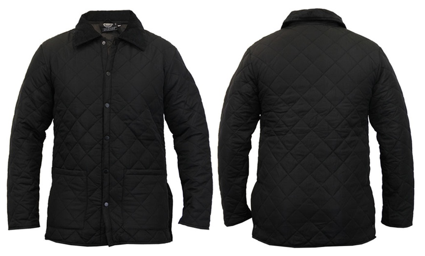 Image 5: Men's Quilted Jacket By Soul Star