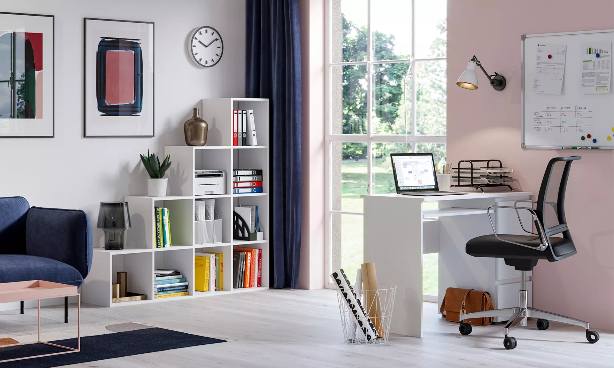 Bureau et étagères Heini & Pitagoras - Primary Image