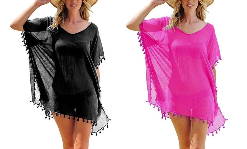 Image 8: Women's Beach Kaftan Cover Up