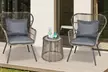 Outsunny Woven Bistro Set with 2 Chairs and Table, Choice of Styles - Image 4