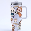 Image 8: 40oz Labubu-Design Stainless Steel Tumbler with Straw