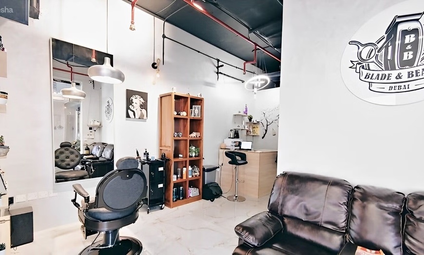 Image 1: Hair Cut, Wash, Hair/Beard Color, Root Touch Up, or Hot Oil Treatment