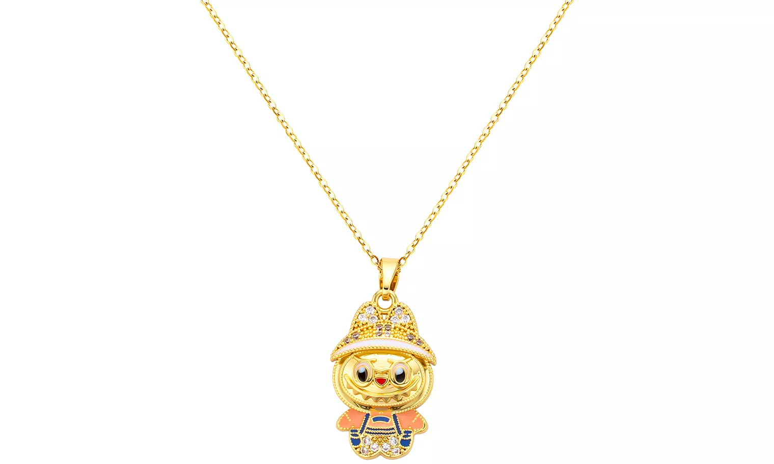 BTS x Labubu Bejeweled Pendant Necklace