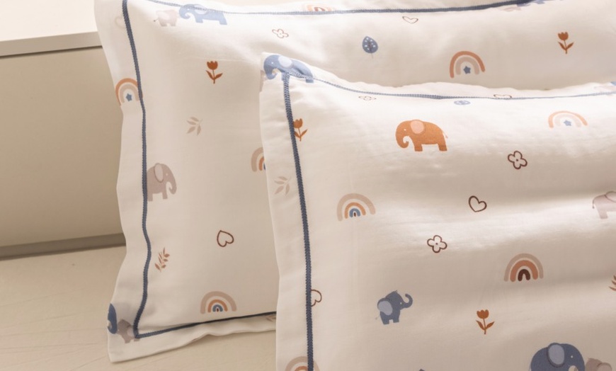 Image 71: Breathable Pure Cotton Kids Pillowcase Pair