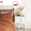 Image 5: Cosmo Living Tufted Embossed Terracotta Duvet Set