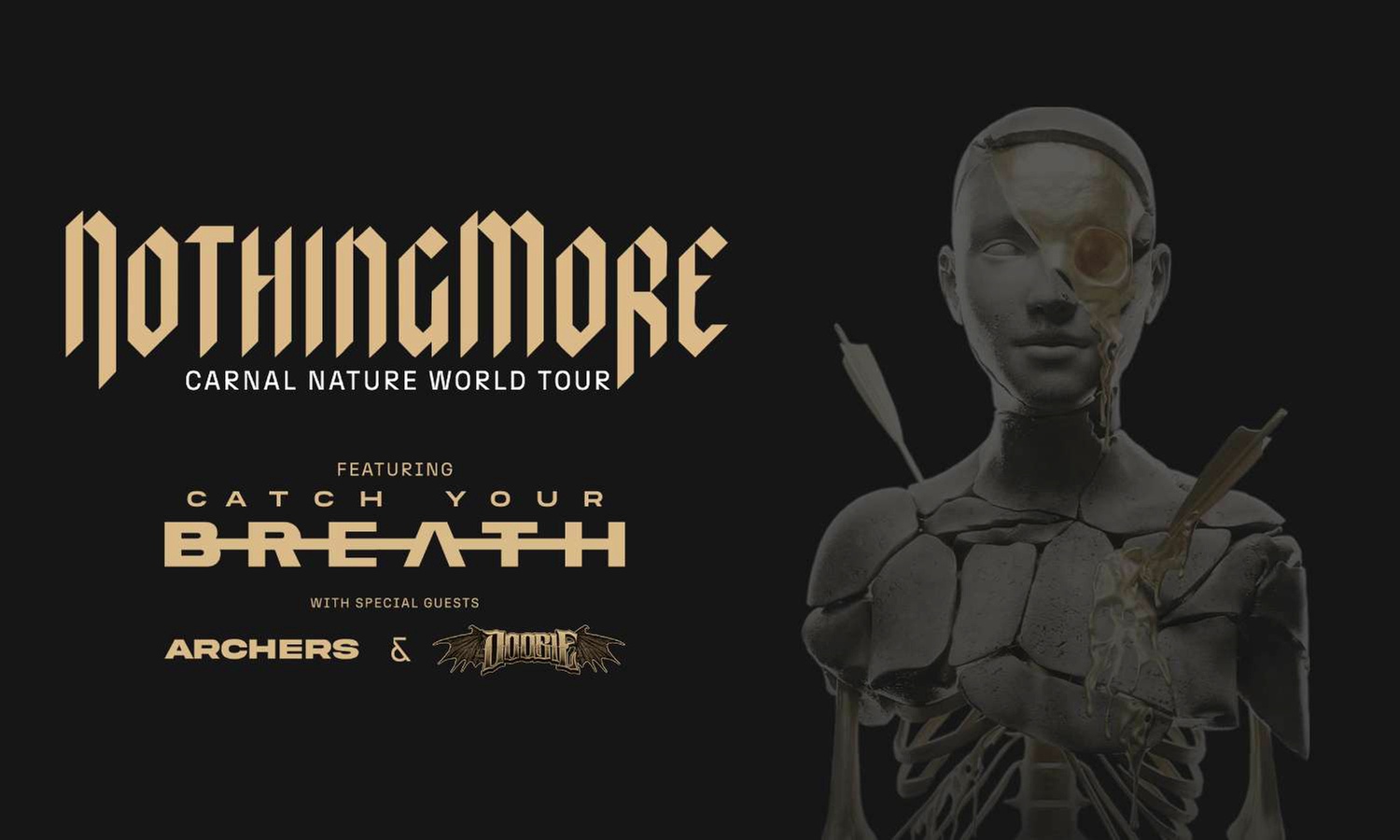 Nothing More w/ Catch Your Breath, Archers and Doobie on February 28 at 6:30 PM