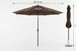 Outsunny Solar LED Tilt Parasol Umbrella - Image 2