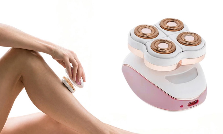 Image 4: Rechargeable Four-Head Electric Hair Remover for Women
