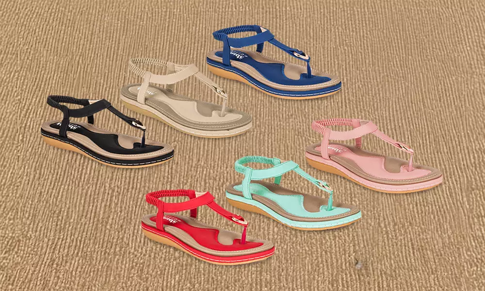 Haute Edition Women's Classic Bohemian Comfort Sandals