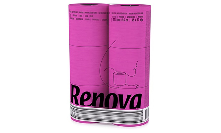 Image 3: 6 Renova Colour Toilet Paper Rolls