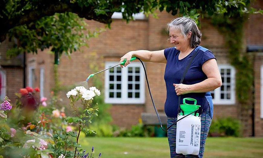Image 1: 5L or 8L Outdoor Garden Pressure Sprayer