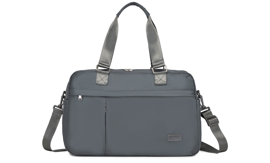 Image 2: KONO 20L Expandable Travel Duffel Bag with Wet-Dry Compartment