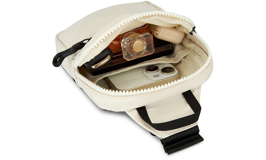 Image 6: Bolso bandolera unisex con correa ajustable y múltiples bolsillos
