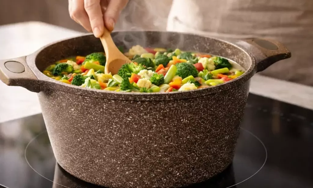 Juego de ollas con tapas de cristal de Just Perfecto