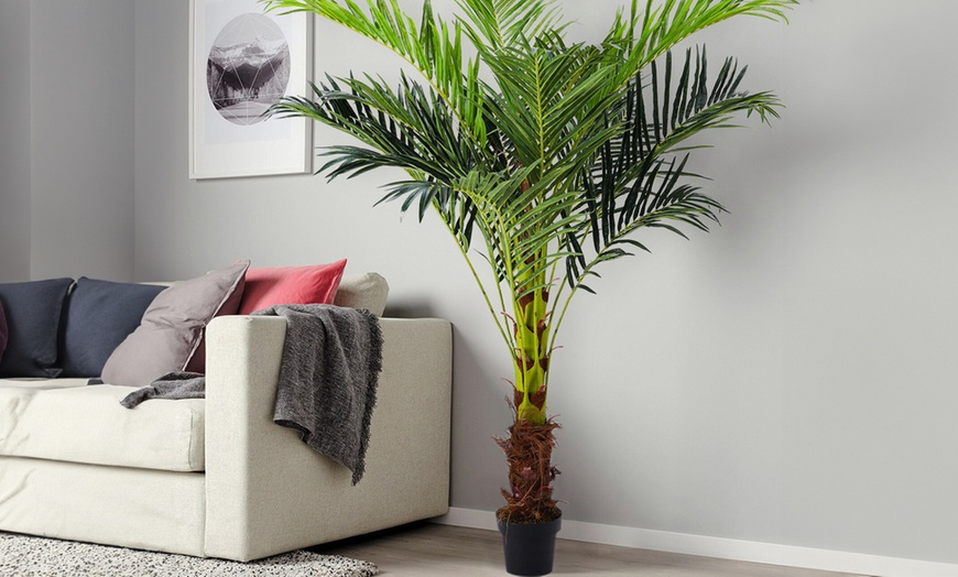 Image 1: 180cm Large Artificial Areca Palm Tree