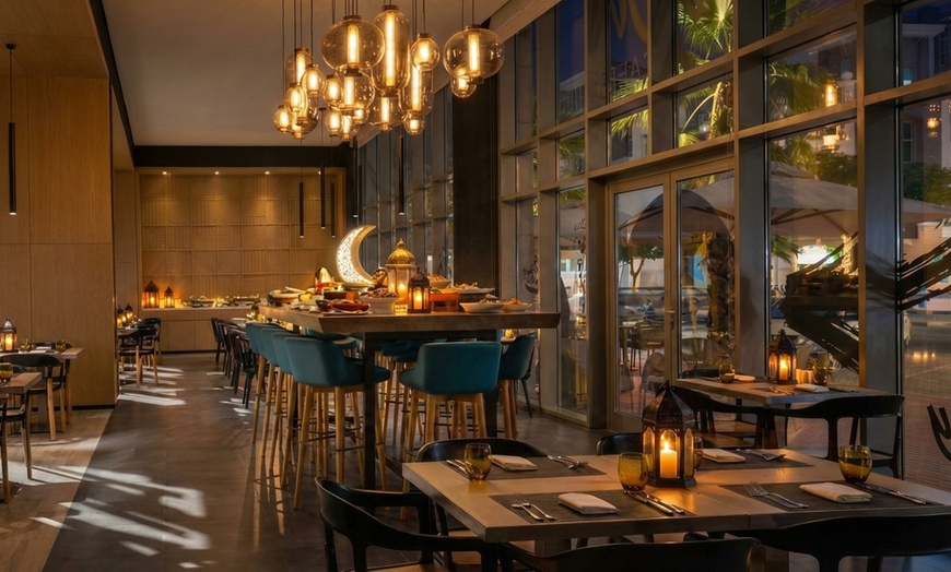 Image 3: Traditional Arabic Iftar Buffet with Live BBQ Shawarma Ouzi & Desserts