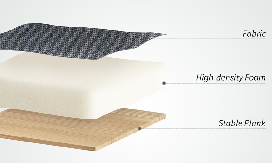 Image 3: HomCom High Back Mesh Computer Desk Chair with Lumbar Support