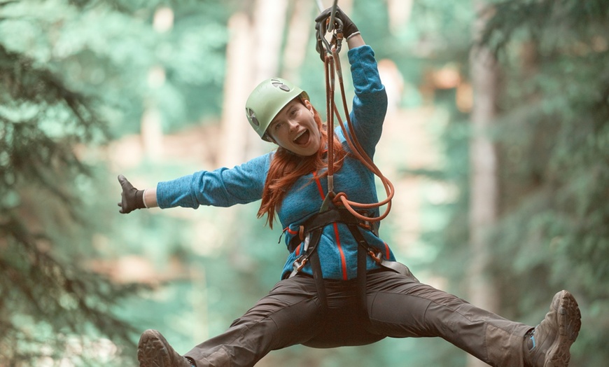 Image 2: Up to 28% Off 90-Min Canopy Zipline Tour: Adrenaline Zipline Co