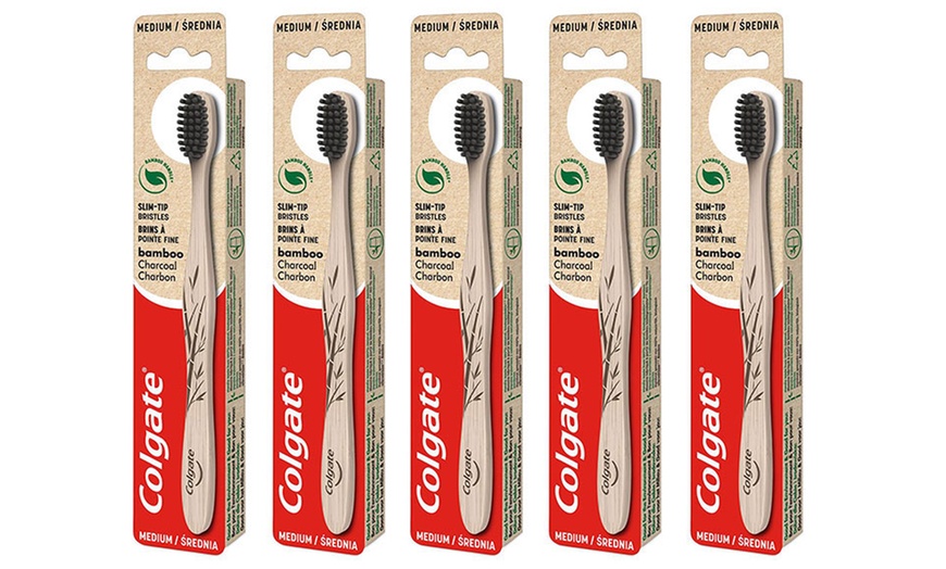 Image 4: Up to Six Colgate Bamboo Medium Toothbrushes