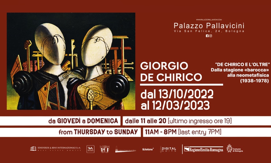 Image 1: Mostra Giorgio De Chirico al Palazzo Pallavicini, Bologna