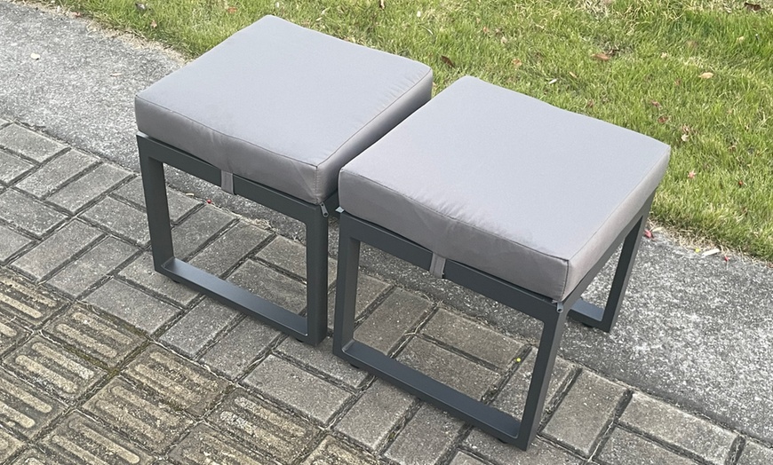 Image 7: Nine-Seater Aluminium Outdoor Furniture Set