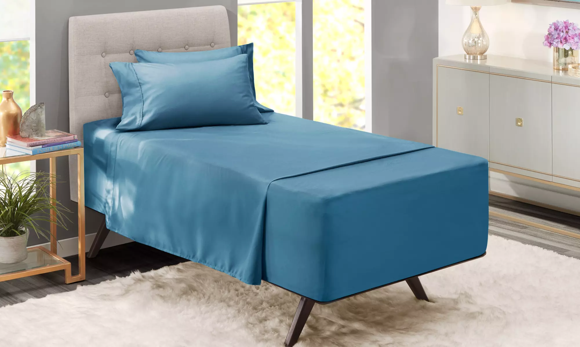 Nestl Extra Deep Pocket Sheets - 18-24 Inch Fitted Bed Sheet Set - 6 Piece