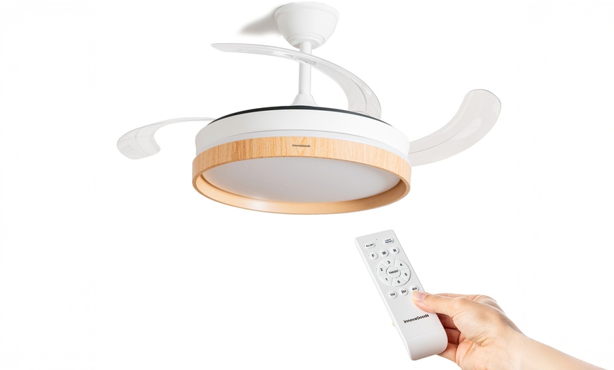 Image 8: Ventilador de techo silencioso con aspas retráctiles, de InnovaGoods