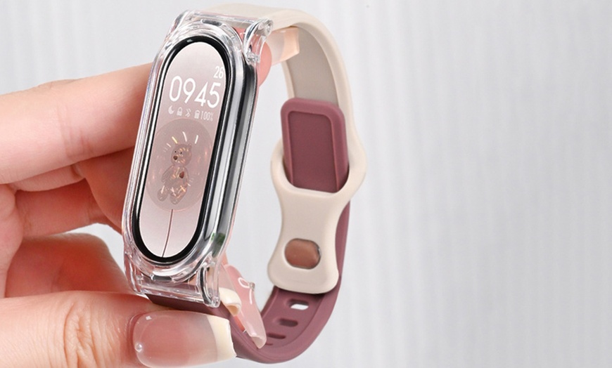 Image 6: M8 Smart Fitness Tracker, monitoraggio battito, pressione e contapassi