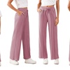 Image 6: Plain and Seam Front Wide Leg Trousers